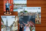 1987 post cards for Irish festivals set - unused.