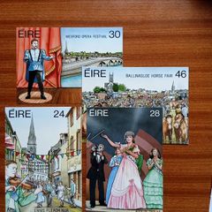 1987 post cards for Irish festivals set - unused.
