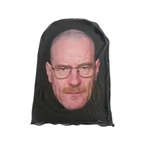 Bryan Cranston Walter White Breaking Bad Full Face Mask Celebrity Ball-game Star Face Mask Simulation kanye Shiesty Mesh Mask For Men Party Supplies Cosplay Props NoveL