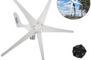 Horizontal Wind Turbine Generator Low Noise 1.35m Diameter Effective