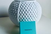 Tiffany and Co Tiffany Weave Irish Porcelain Vase Planter