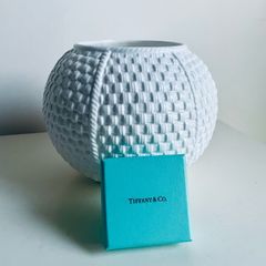 Tiffany and Co Tiffany Weave Irish Porcelain Vase Planter