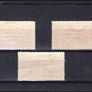 1922 Ireland 4-line Overprint Stamps printed by Dollard High Value Set (2s6d choc, brown, 5s rose red & 10s grey-blue) in Black  Mounted Mint Image 2
