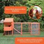 Large Chicken Coop 6-9 Birds Natural Wood Image 2