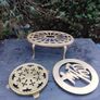 Trio of Vintage Brass Trivets Image 3