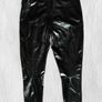SPANXshape Black Faux Leather Patent High Waisted Sculpting Leggings.Size M Image 4