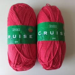 Cotton Yarn - Red Double Knitting 200g