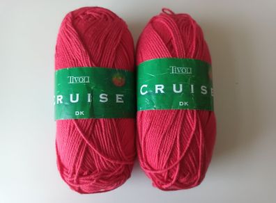 Cotton Yarn - Red Double Knitting 200g