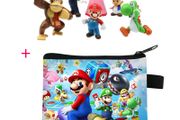 6pcs/set Super Mario Bros PVC Action Figure Toys Dolls Model Set Luigi Yoshi Donkey Kong Mushroom for kids birthday gifts