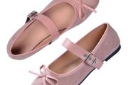 Brand New Harssidanzar Women's Mary Jane Ballerinas Flat Comfort Shoes (Black)