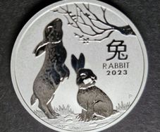 Australia 2023 Year Of The Rabbit 1oz Silver Coin