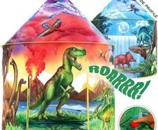 Dinosaur Discovery Play Tent with Roar Button, an Extraordinary Dinosaur Tent, Dinosaur Toys for Boys & Girls, Play Tents, Kids Tent, Pop Up Tents for Kids, Indoor & Outdoor Kids Playhouse (FREE POSTAGE)