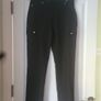 Black Cargo Trousers Image 2