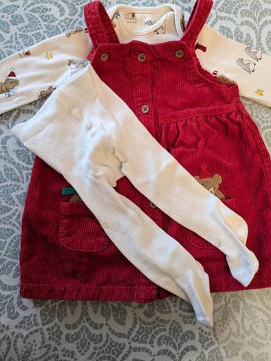 M&S Christmas set 9-12M