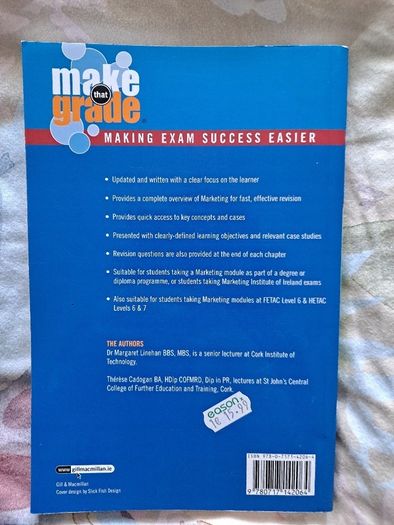 Make that Grade: Marketing