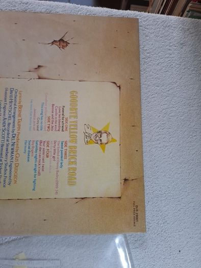 Vinyl.Goodbye Yellow Brick Road.Limited Edition Yellow