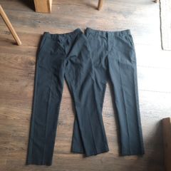 Marks and Spencer black school trousers size 12-13 years,2 pairs