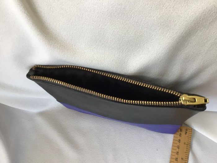 New Moss Copenhagen Twotone Leather Clutch Bag