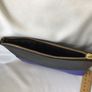 New Moss Copenhagen Twotone Leather Clutch Bag Image 8