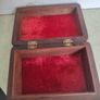 ANTIQUE Vintage Wooden Jewelry Box, Wooden Storage Box, Antique Jewelry Box, Inlaid Bone Jewelry Box, Wooden Carved Storage Box Image 7