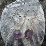 Sterling silver/Amethyst earrings.Lavender Amethyst,Gift. Image 4