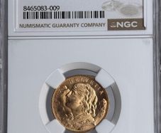 1930B Switzerland G20 Francs Gold Coin MS65