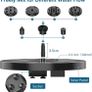 Solar Fountain 2.5W Solar Water Fountain with Solar Panel Solar Pond Pupme with 6 Fountain Nozzles Solar Floating Fountain Pump for the Garden, Bird Bath, Fish Tank (FREE POSTAGE) Image 4