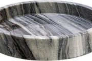 Round Carved Marble Tray