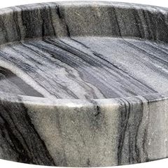 Round Carved Marble Tray
