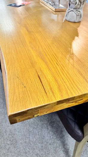 210cm Solid Oak Dining Table, Ex Display