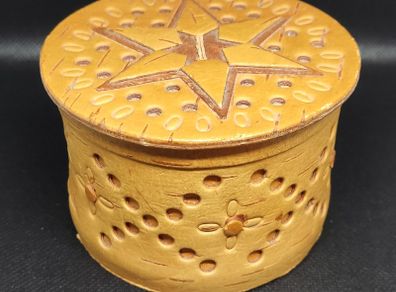 Vintage Handmade Swedish Birch Bark Box