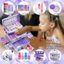 Kids Makeup Sets Girls Toys - unicorn gifts for girls Washable Make Up Starter Kit, Childrens Princess Pretend Play Games kids Toys Presents, Little Girl Birthday Gifts Set For Age 4-12 Year Old Image 2