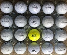 20 used Slazenger golf balls