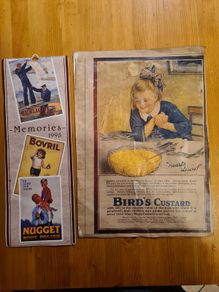 Memories 1995 Callander Britannia Products Ltd. And A Large Poster Of Birds Custard.