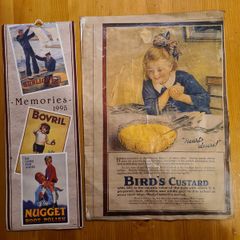 Memories 1995 Callander Britannia Products Ltd. And A Large Poster Of Birds Custard.
