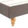 Bed Frame Taupe Fabric 150x200 cm Image 6