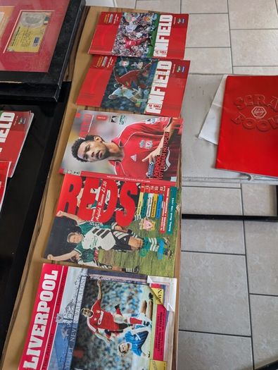 Huge 1990 80s vintage liverpool and some vintage Ireland soccer gear signed gear etc