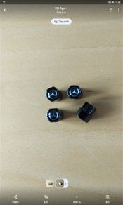 Brand New Mercedes Metal Dust Caps x4