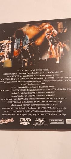 dvd..guns n roses