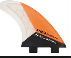 Scarfini HX V2 Medium Velox FCS Dual Tab Thruster or Five Surfboard Fin