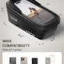 Lamicall Waterproof Bike Frame Bag - [1s Remove & Install] 2025 Bicycle Phone Pouch with Reflective Strip Sun Visor, Crossbar Top Tube Stem Bag for Mountain Bike Cycling, TPU Screen for Phone up to 7 Image 4