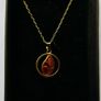 Vintage Sterling Silver 925 Gold Plated Chain with Pendant , length 20" - 2,8g Image 2