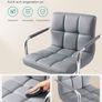 2pcs Adjustable Height Bar Stool Stainless Steel With Armrest Footrest Image 6