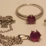 Sterling Silver Natural Ruby 4 piece Jewellery set Image 2