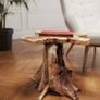 Rustic Design Side Table Tree Small Nature (FREE POSTAGE) Image 2