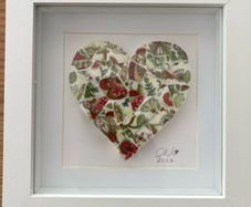 Handmade framed Mosaic Heart