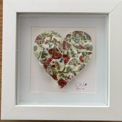 Handmade framed Mosaic Heart