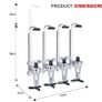 NEW 4 Bottle Wall Mounted Optic Dispenser Home Bar Image 3
