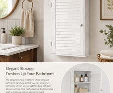 Bathroom Wall Cabinet white