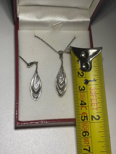 Sterling Silver necklace and earrings set
